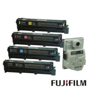 FUJIFILM 富士 原廠原裝 CT351263~CT351266 高容量碳粉匣組(1黑3彩4.5K)+CWAA0973 廢粉盒台南相機收購